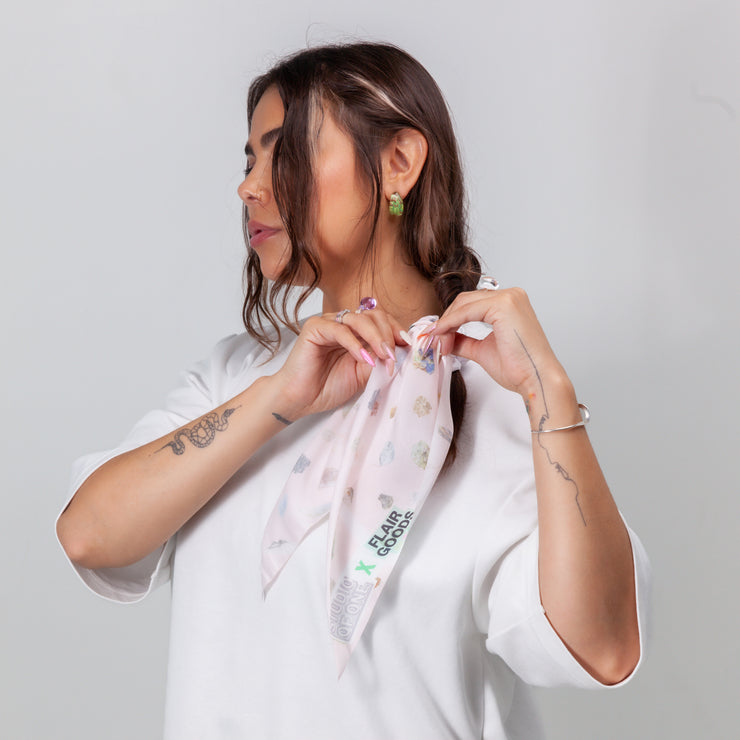 Flair Goods Collab Scrunchie Scarf in "I Failed Geology"