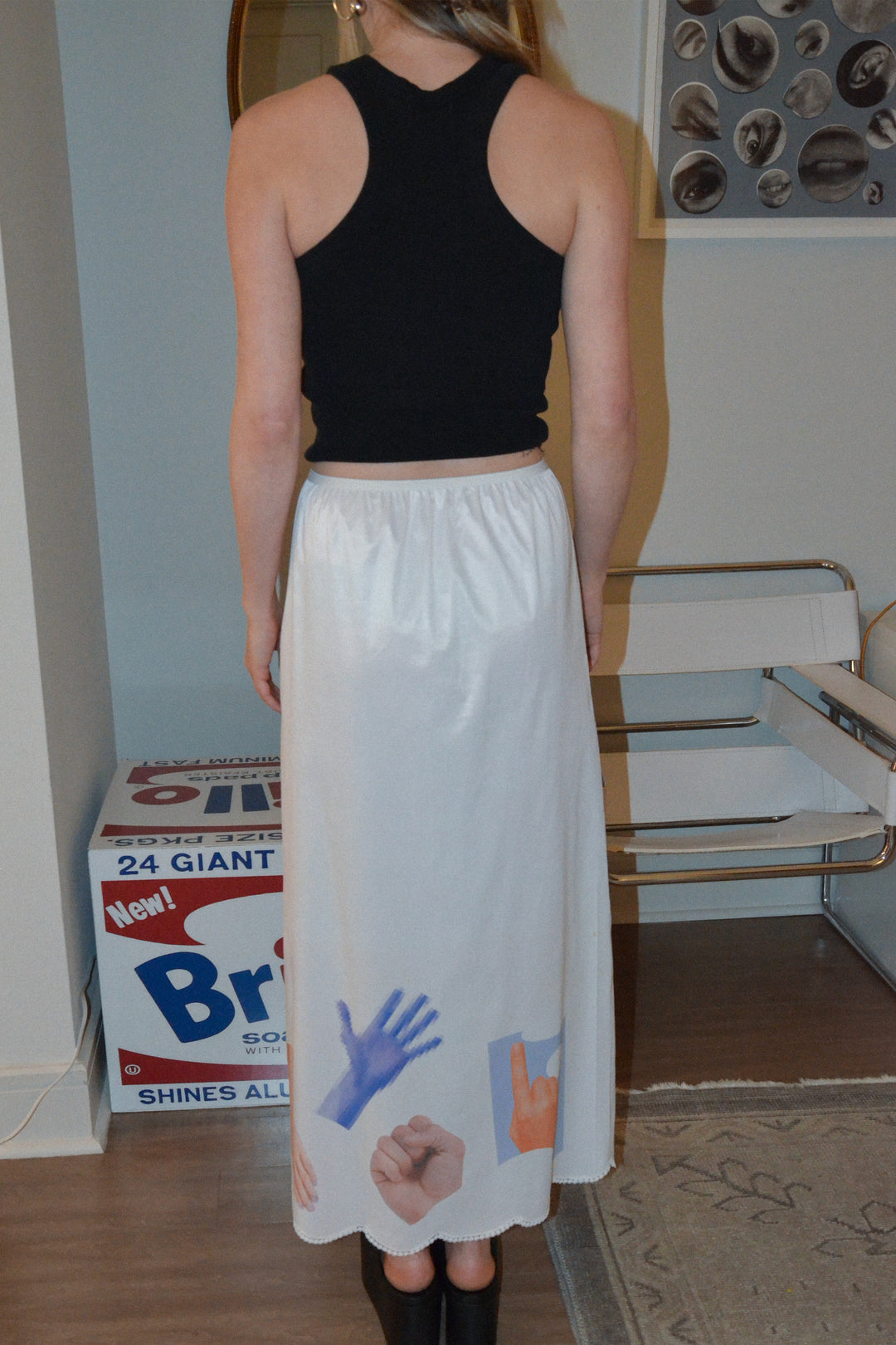 【1993studio】24SS★ Studio Symbol Cut-Off Sweat Long Skirt 1993studio】24SS☆ Studio Symbol Cut-Off Sweat Long Skirt