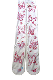 sold pink chrome butterfly tights